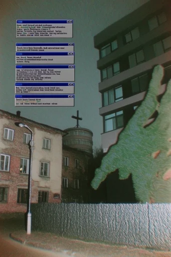 Surreal Liminal Glitchcore style reference image — liminal space