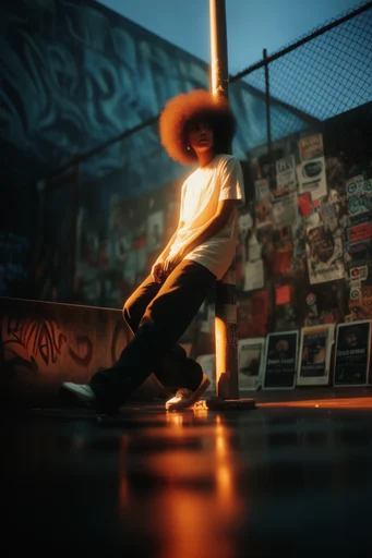Cinematic Amber Chiaroscuro style reference image — cinematic chiaroscuro