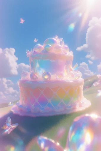 Ethereal Prismatic Dreamscape style reference image — soft-focus depth of field