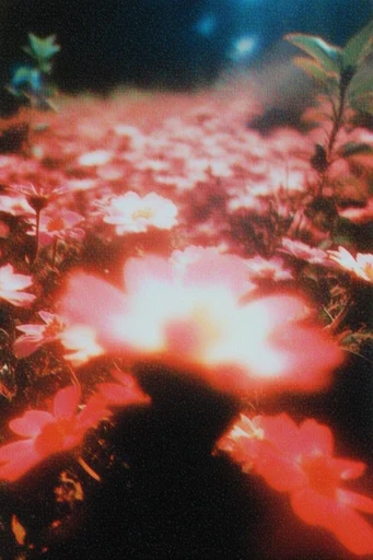 Crimson Astral Surrealism style reference image — ethereal bloom