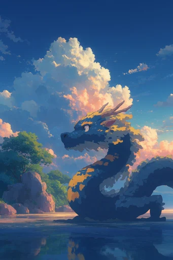 Luminous Twilight Nostalgia style reference image — painterly digital art