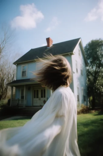 Ethereal Pastoral Nostalgia style reference image — low angle perspective