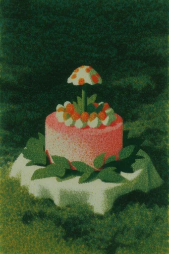 Moody Nocturnal Pastoral style reference image — folkloric surrealism