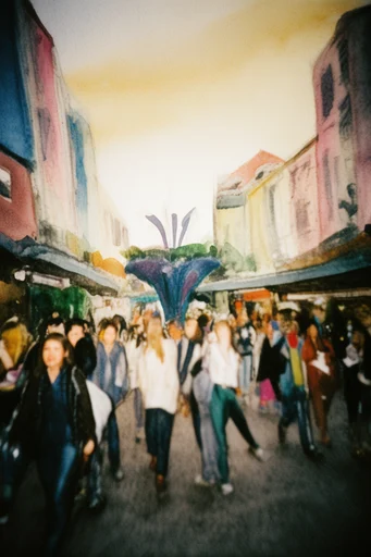 Analog Cinematic Nostalgia style reference image — 90s analog film aesthetic