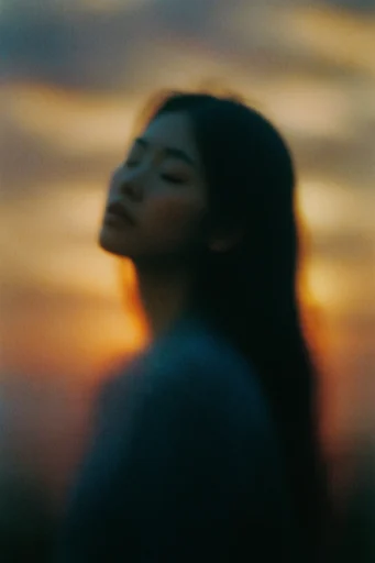 Analog Twilight Solitude style reference image — 35mm photography style