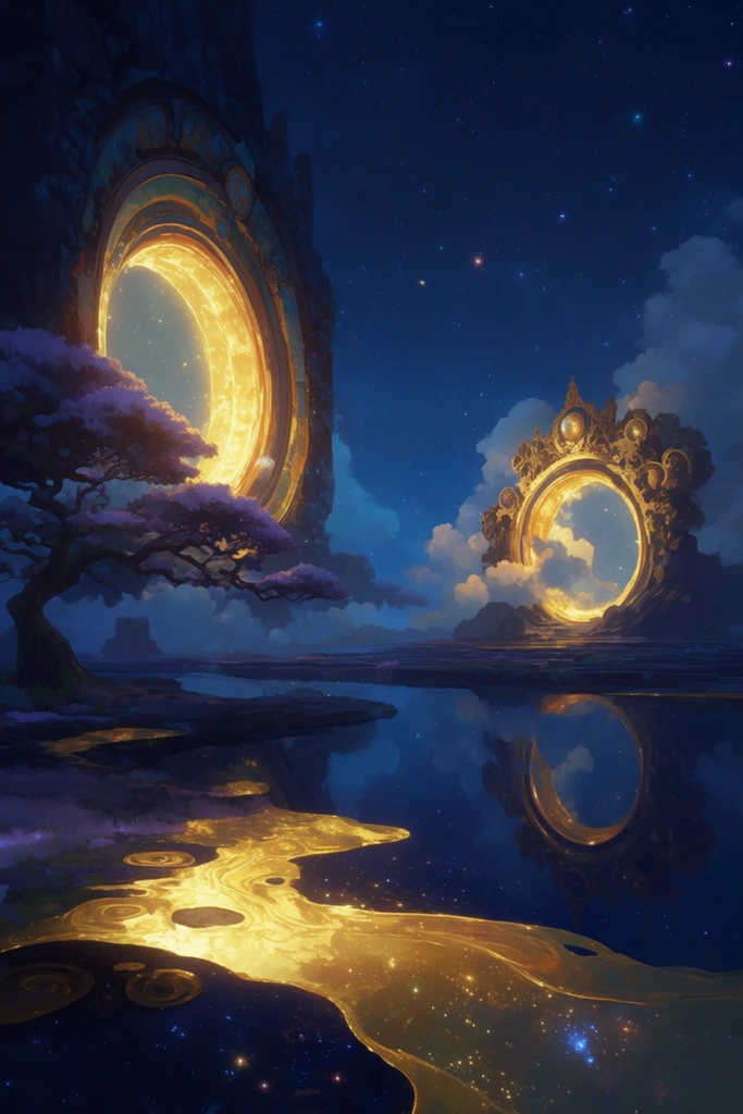 Luminous Celestial Fantasy style AI image example 2