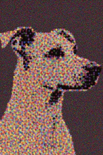Chromatic Glitch Synthesis style reference image — reeded glass refraction