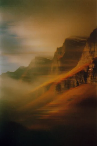 Spectral Amber Pictorialism style reference image — atmospheric haze