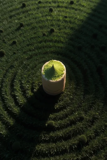 Surreal Verdant Geometry style reference image — dense organic textures