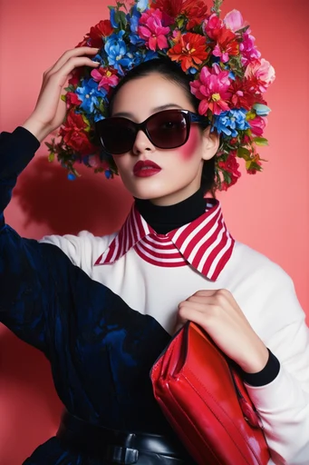 Vivid Surrealist Maximalism style reference image — graphic composition