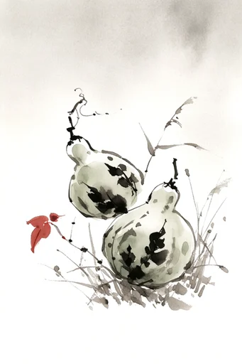 Minimalist Zen Ink style reference image — minimalist composition