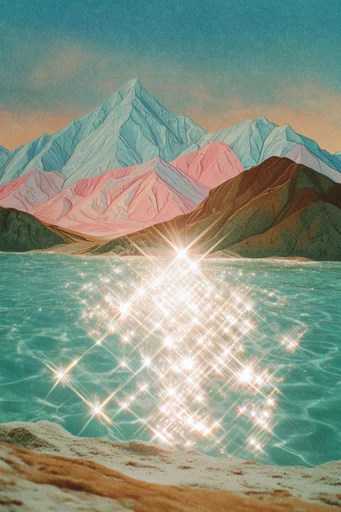 Ethereal Prismatic Aqueous style reference image — prismatic light leaks