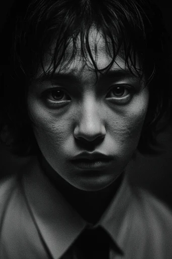 Cinematic Chiaroscuro Noir style reference image — gritty tactile texture