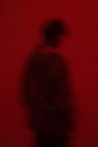 Crimson Spectral Noir moodboard — generate AI images in this style