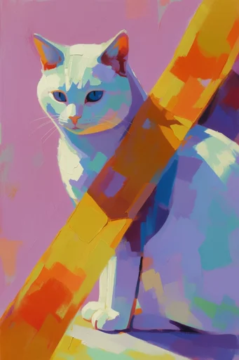 Vivid Impasto Expressionism style reference image — stylized non-naturalistic colors