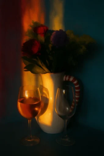 Cinematic Chiaroscuro Noir style reference image — low-key portraiture