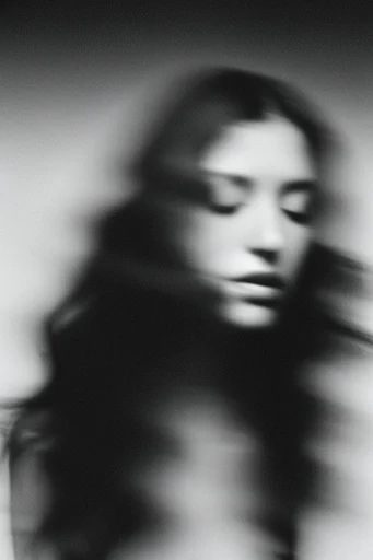 Spectral Kinetic Noir style reference image — shutter drag effect
