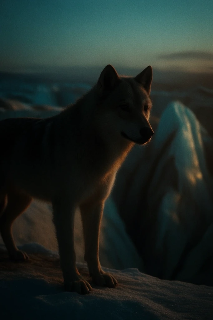 Cinematic Amber Twilight style AI image example 3