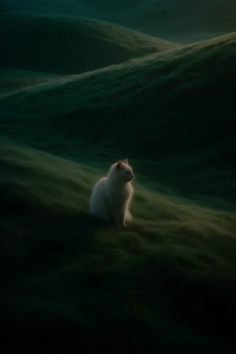 Velvet Verdant Surrealism style reference image — minimalist cinematic composition