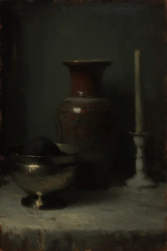 Atmospheric Gothic Nocturnes style reference image — chiaroscuro lighting