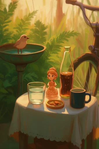 Luminous Whimsical Nostalgia style reference image — soft focus bokeh