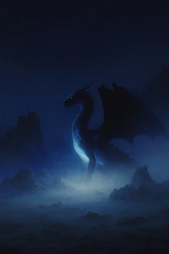Cinematic Nocturnal Minimalism style reference image — ethereal light beam
