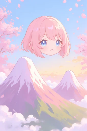 Ethereal Pastel Kawaii style reference image — pastel anime style