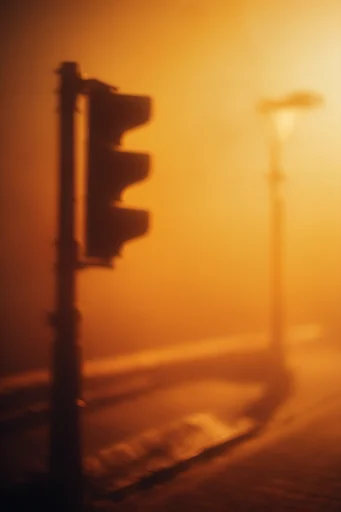 Amber Nocturnal Haze style reference image — cinematic film grain