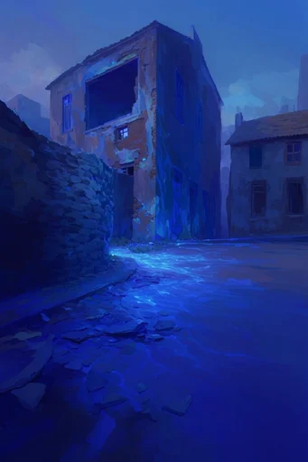 Luminous Oceanic Dreamscape style reference image — bioluminescent water