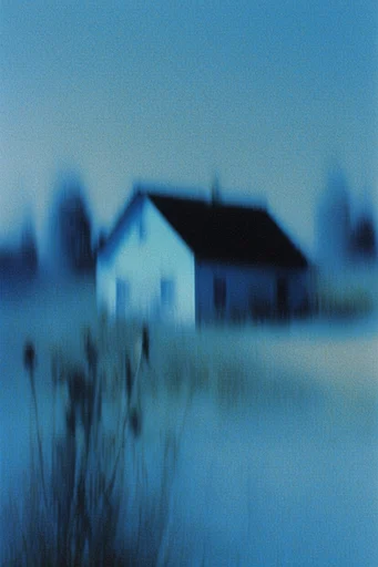 Spectral Blue Liminality style AI image example 4
