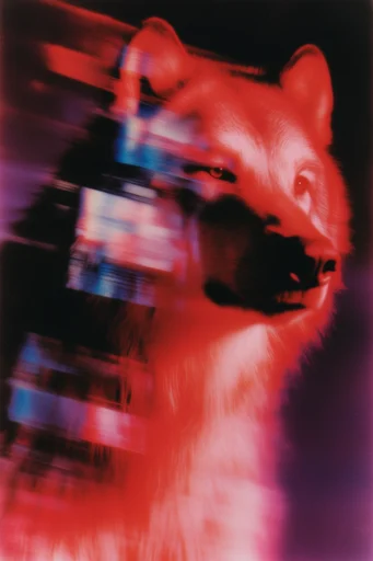 Cinematic Glitch Noir style AI image example 3