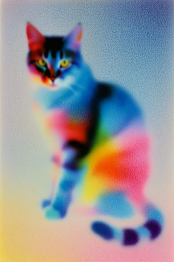 Ethereal Chromatic Grain style reference image — pointillist effect