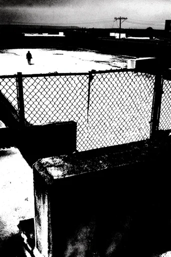 Stark Photocopy Brutalism style reference image — high-contrast black and white