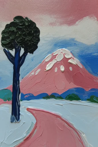 Tactile Naive Whimsy style AI image example 2