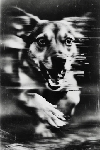 Deconstructed Monochrome Collage style reference image — surreal fragmented composition