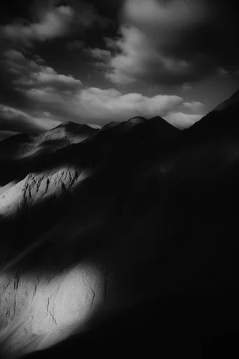 Intimate Chiaroscuro Noir style reference image — black and white portraiture
