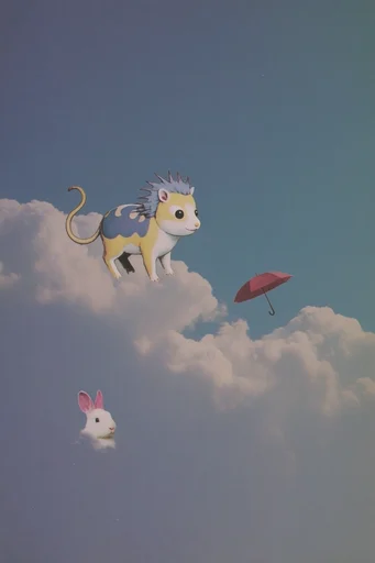 Ethereal Analog Surrealism style AI image example 3