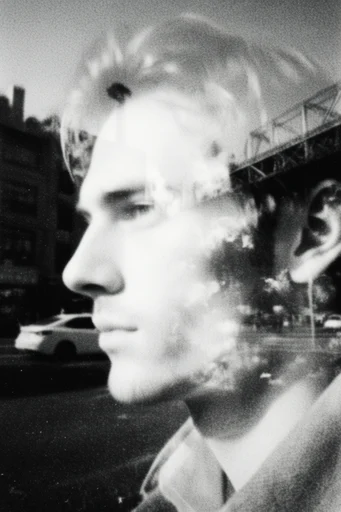 Spectral Analog Noir style reference image — high contrast monochrome