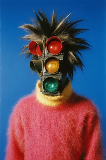 Electric Pop Punk style reference image — saturated primary colors