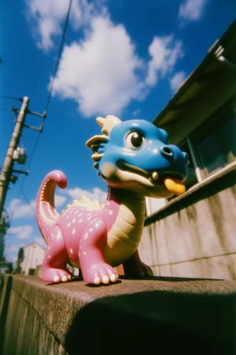 Dynamic Urban Fisheye style reference image — bright direct sunlight