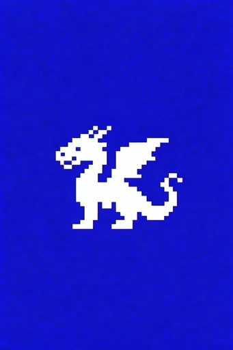 Minimalist Cobalt Pixelism style reference image — retro computer UI