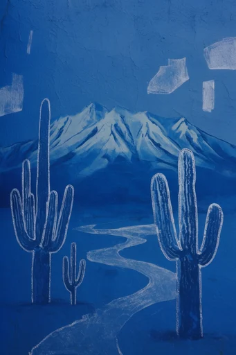 Analog Cobalt Nocturne style reference image — cobalt blue palette