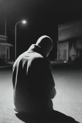 Gritty Spectral Noir style reference image — chiaroscuro