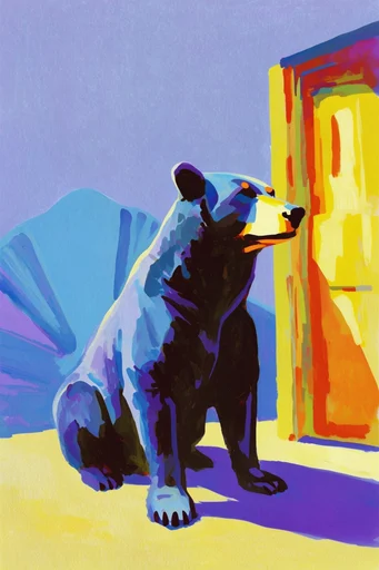 Vivid Fauvist Impasto style AI image example 3