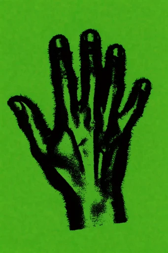 Neon Glitch Thermalism style reference image — halftone dot texture