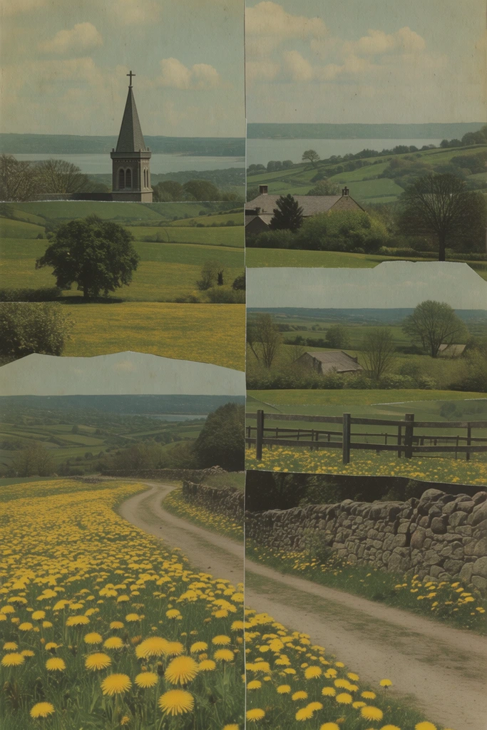 Deconstructed Analog Surrealism style AI image example 2