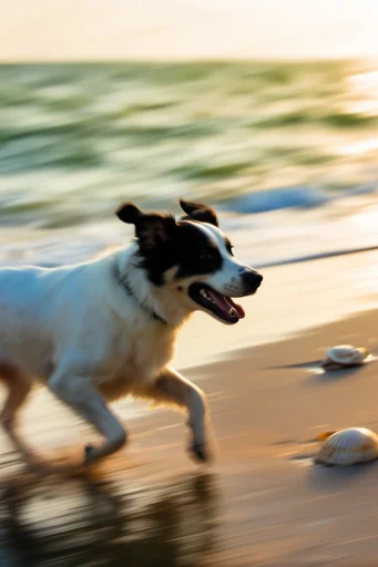 Dynamic Velocity Blur style reference image — directional momentum