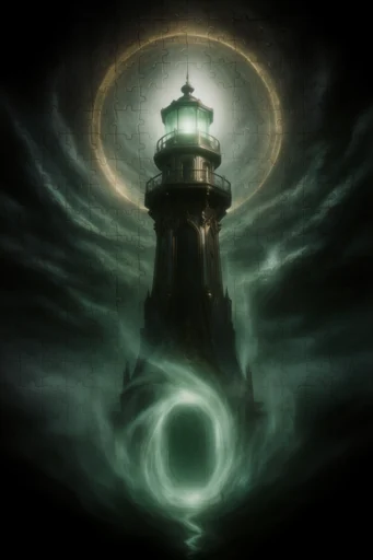 Sacred Gilded Void style reference image — ethereal atmospheric smoke
