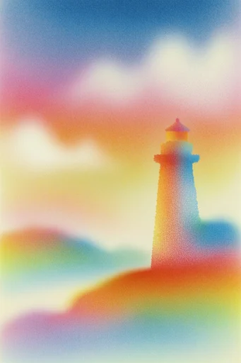 Ethereal Chromatic Grain style reference image — dreamlike atmosphere