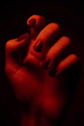 Cinematic Crimson Nocturne style reference image — high-contrast low-key
